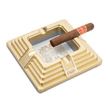 Cendrier à Cigares en Métal Carré, Décoration de Luxe Cigarloong