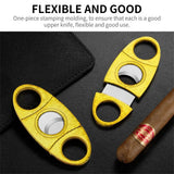 Ciseaux Coupe-Cigare Guillotine Doré en Acier Inoxydable