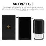 Étui à Cigares Portable, Humidor en Cuir de Vachette, Adapté 25mm de Diamètre Cigarloong