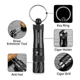 Ciseaux à Cigares Multifonctionnels en Acier Inoxydable, Aiguille à Cigares Dissimulée Cigarloong