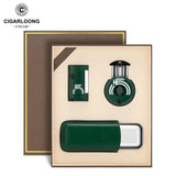 Coffret Cadeau Fumeur de Cigares, Étui, Briquet, Coupe-Cigares Cigarloong