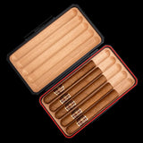 Boîte à Cigares en Aluminium Étanche, Humidificateur, Mince, Lot de 5 Cigarloong