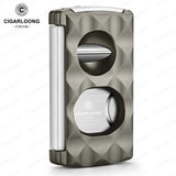 Cutter à Cigares Portable 4 en 1, Coupe en V, Support de Ciseaux, Perforateur Cigarloong