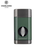 Briquet Multifonction 3 en 1, Coupe-Cigare en Métal, Triple Flamme Bleue Cigarloong