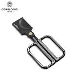 Coupe-Cigare Portable, Lame Acier Inoxydable, Étui en Cuir Cigarloong