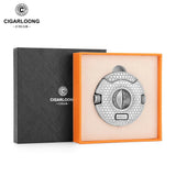 Coupe-Cigare en Relief, Coupe en V, 2 Tailles Intégrées, Perceuse à Cigares de Luxe, Guillotine Cigarloong