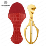 Accessoires pour Cigares, Ensemble de 4 Pièces, Cendrier, Couteau, Boîte en Bois Massif Cigarloong