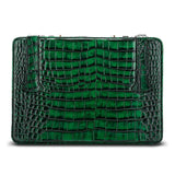 Étui Portable en Cuir Texture Crocodile, Pince à Cigare, Accessoire Homme Cigarloong