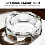 Cendrier à Cigares en Verre Transparent, Design Élégant Cigarloong
