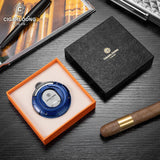 Coupe-Cigare Semi-Automatique en Acier Inoxydable Lisse, Double Face, Coupe Plate et en V Cigarloong