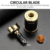 Ensemble de Cigares de Luxe, Briquet Coupe-Vent, Coupe-Cigare de Bureau, Support de Poinçon Cigarloong