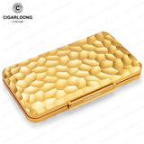 Humidor en Aluminium, Étui de Voyage 5 Cigares, Briquet et Coupe-Cigares Cigarloong