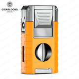 Allume-Cigare Multifonctionnel 6 en 1, Coupe en V, Coupe Plat, Perceuse, Porte-Cigare Cigarloong