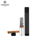 Tube à cigare métallique portable grand calibre