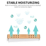 Étui à Cigares avec Humidificateur Portable, Ensemble de Voyage 4 Pièces, Boîte Cèdre Intérieure Cigarloong