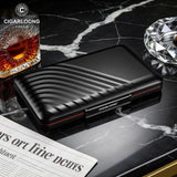 Humidor à Cigares Portable Léger, Boîte en Aluminium avec Doublure Éponge Cigarloong