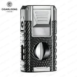 Allume-Cigare Multifonctionnel 6 en 1, Coupe en V, Coupe Plat, Perceuse, Porte-Cigare Cigarloong