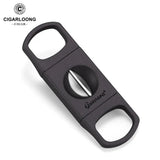 Coupe-Cigare Portable, Ciseaux en V, Lame en Acier Inoxydable Cigarloong