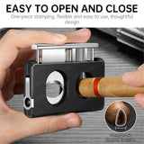 Coupe-Cigare Multifonctionnel 5 en 1, Coupe Plate en V, Porte-Cigare Caché Cigarloong