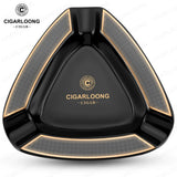 Cendrier à Cigares en Céramique, Grand Diamètre, 3 Fentes, Portable et Pratique Cigarloong
