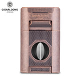 Briquet à Cigares Multifonctionnel 7 en 1, Coupe V et Plate, Aiguille Cigarloong