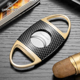 Coupe-Cigare à Coupe en V et Coupe Plate, Ciseaux Portables avec Boîte Cadeau Cigarloong