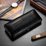 Boîte à Cigares de Voyage Portable en Cuir Étanche, Couverture Hydratante, Boîte Cadeau Cigarloong