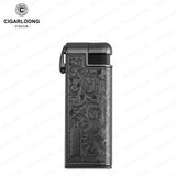 Briquet à Cigare Multifonctionnel avec Meule à Ébauche Gonflable et Allumage par Tige de Pression Cigarloong