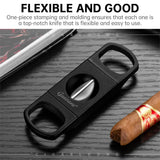 Coupe-Cigare Portable, Ciseaux en V, Lame en Acier Inoxydable Cigarloong