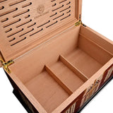 Humidor bois de cèdre Cigarium coloris rouge beige