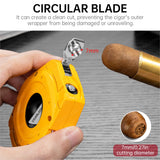 Coupe-Cigare en Acier Inoxydable Multifonctionnel, Lame Lisse, Coupe en V, Coupe Plate, Poinçon Cigarloong