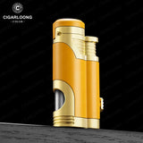 Briquet à Cigare Droit Portable, Coupe-Vent, Résistant à la Chaleur Cigarloong