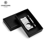 Couteau Coupe-Cigare Double Tranchant en Acier Inoxydable