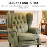 Chaise à Cigares Nordique, Style de Luxe en Cuir Véritable Cigarloong