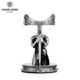 Porte-Cigare en Métal Mini Luxe, Base Antidérapante, Décoration de Bureau Cigarloong