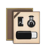 Coffret Cadeau Fumeur de Cigares, Étui, Briquet, Coupe-Cigares Cigarloong
