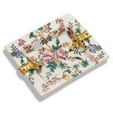 Cendrier à Cigares Motif Classique Européen, Incrustation Cuivre Cigarloong