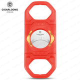 Coupe-Cigare Acier Inoxydable, Lame Lisse avec Porte-Cigarette Cigarloong