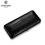 Boîte à Cigares de Voyage Portable en Cuir Étanche, Couverture Hydratante, Boîte Cadeau Cigarloong