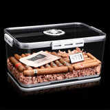 Cave à Cigares Portable Scellée, Transparente, Grande Capacité Cigarloong
