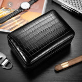 Humidor Portable en Bois de Cèdre avec Briquet Coupe-Vent Cigarloong