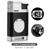 Allume-Cigare 2 en 1 Coupe-Cigare Voyage - Cigarium™