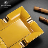 Cendrier à Cigares en Céramique, 4 Fentes, Fond Antidérapant, Décoration pour la Maison Cigarloong