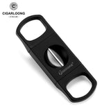 Coupe-Cigare Portable, Ciseaux en V, Lame en Acier Inoxydable Cigarloong