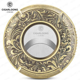 Coupe-Cigare en Acier Inoxydable Portable Créatif, Lame Lisse, Grand Calibre, Emballage Cadeau Artistique Cigarloong