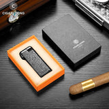 Briquet à Cigare Multifonctionnel avec Meule à Ébauche Gonflable et Allumage par Tige de Pression Cigarloong