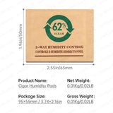 Sachets d'Humidification pour Cigares, Humidité Constante 62%, 69% ou 72% Cigarloong