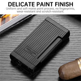 Allume-Cigare en Métal, Ensemble Coupe-Vent à Jet Droit, Lame Lisse, Coupe-Cigare, 2 Pièces Cigarloong