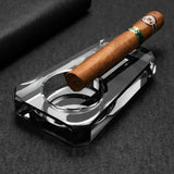 Cendrier à Cigares en Verre et Cristal, Grand Diamètre Cigarloong