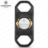Coupe-Cigare Acier Inoxydable, Lame Lisse avec Porte-Cigarette Cigarloong